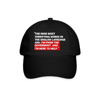 Je suis du gouvernement - Casquette classique - noir/noir - Devant