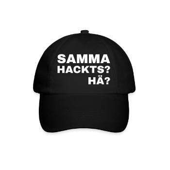 samma hacks hä - Casquette classique - noir/noir - Devant