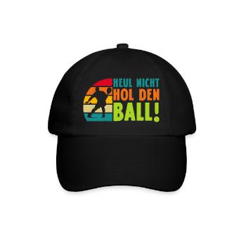 Jeu de padel NE HURLE PAS CHERCHER LE BALLON Drôle - Casquette classique - noir/noir - Devant