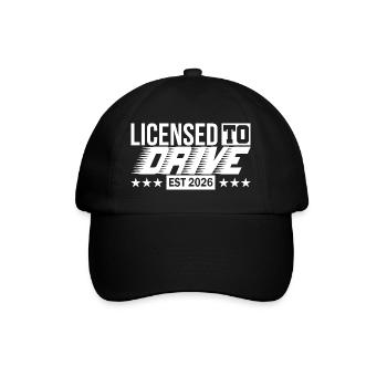 Driving License 2026 Driving Test Driving License Test - Baseball Cap - black/black - Front