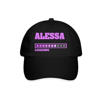 ALESSA - Casquette classique - noir/noir - Devant