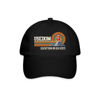 USEDOM LIGHTHOUSE ON THE COAST Fun - Baseball Cap - black/black - Front