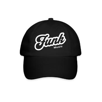 Funk Music Retro Script Logo - Baseball Cap - black/black - Front