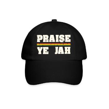 Praise Jah - Baseball Cap - black/black - Front