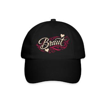 Bridal Shirt Bachelor Party Women Bachelorette Party Shirt - Baseball Cap - black/black - Front