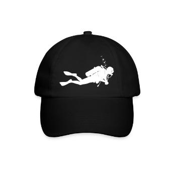 Plongée courte et dégagée - Casquette classique - noir/noir - Devant
