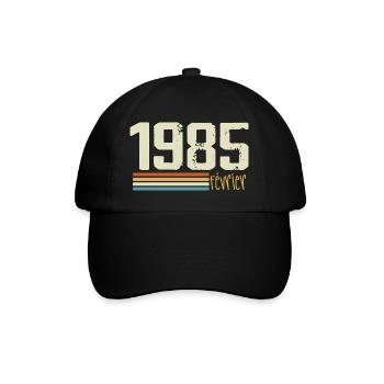 February 1985 - February 1985 Anniversary 1985 - Baseball Cap - black/black - Front