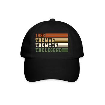 1992 The Man Myth Legend 1992 | vintage!! - Baseball Cap - black/black - Front