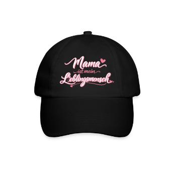 Maman est mon cadeau préféré - Casquette classique - noir/noir - Devant
