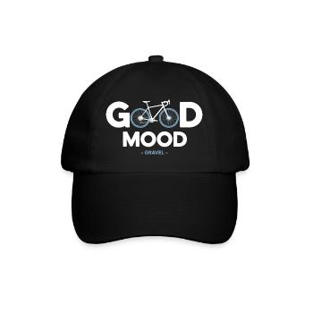 Vélo vélo good mood sport cycliste gravel - Baseball Cap - black/black - Front