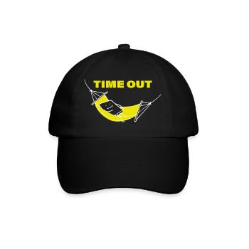 Time Out - Baseball Cap - black/black - Front