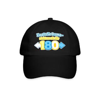 Zu alt für Drama 180 - Baseballkappe - Schwarz/Schwarz - Vorne