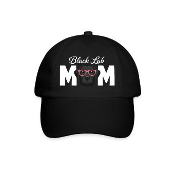 Black Lab Mom Black Labrador Lover  - Baseball Cap - black/black - Front
