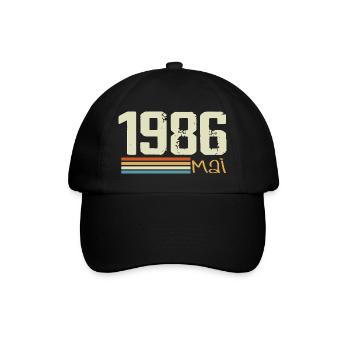 Mai 1986 - Casquette classique - noir/noir - Devant