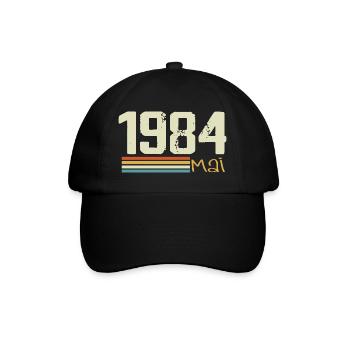 Mai 1984 - Casquette classique - noir/noir - Devant