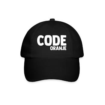 Code Oranje - Nederland - Netherlands Niederlande - Baseballkappe - Schwarz/Schwarz - Vorne