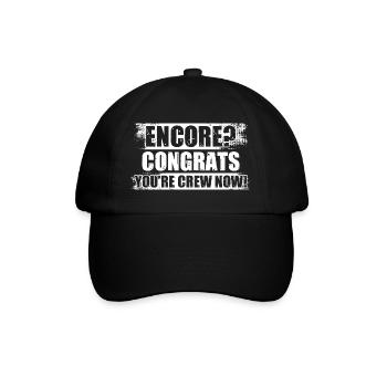 Encore? Congrats Sound Engineer - Baseball Cap - black/black - Front