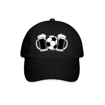 Bière de football - Casquette classique - noir/noir - Devant