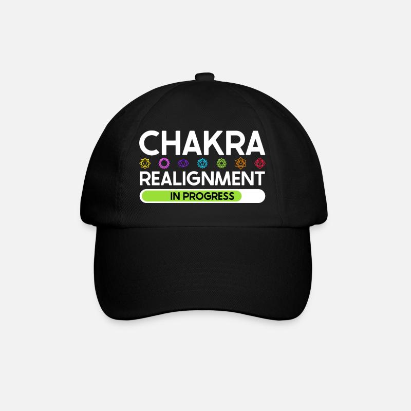 Chakra Alignment - Energy in Flow - Baseball Cap - black/black