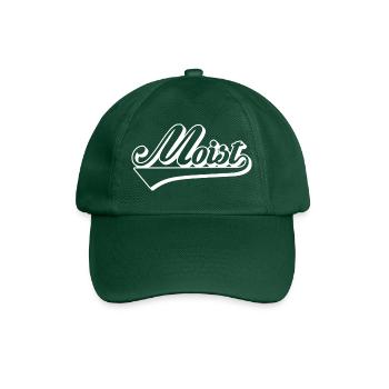 Mobiz Retro Script Logo - Baseball Cap - bottle green - Front