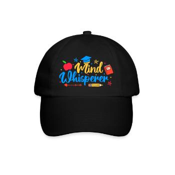 Enseignante de maternelle Chuchoteur d’esprit Institutrice de maternelle - Casquette classique - noir/noir - Devant