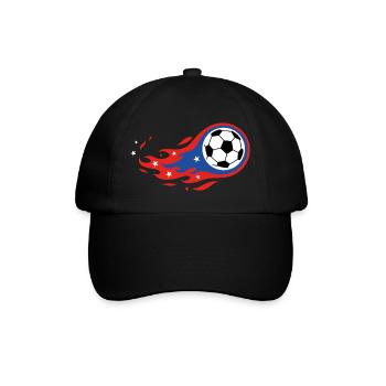 Maillot de fan de Football Soccer USA Fireball Comet - Casquette classique - noir/noir - Devant