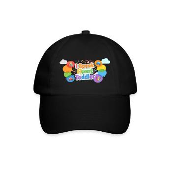 Ich spreche fließend Kleinkind - Baseballkappe - Schwarz/Schwarz - Vorne