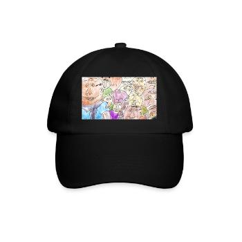 Sea of Faces Collage: Colorful Diversity - Baseball Cap - black/black - Front
