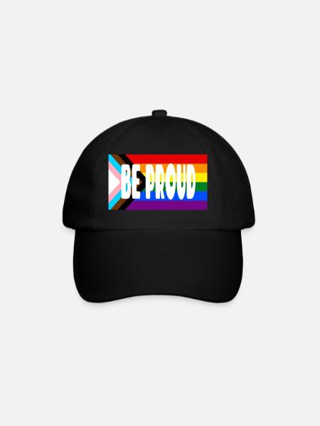 Texte du drapeau de la fierté - Casquette classique - noir/noir