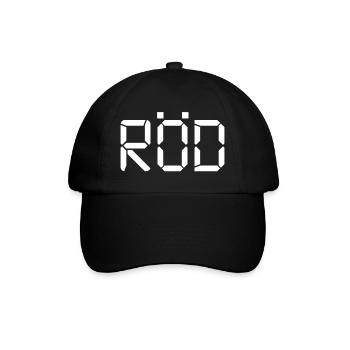 Rot – LCD - Baseballkappe - Schwarz/Schwarz - Vorne