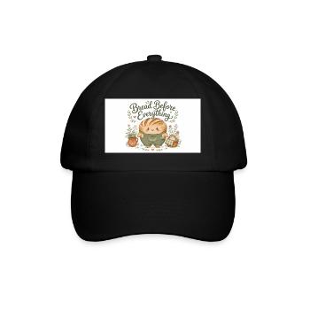 Bread mainly cuddly rolls - Baseball Cap - black/black - Front