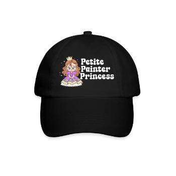 Cadeau de dessin de peintre drôle Petite Princesse - Casquette classique - noir/noir - Devant