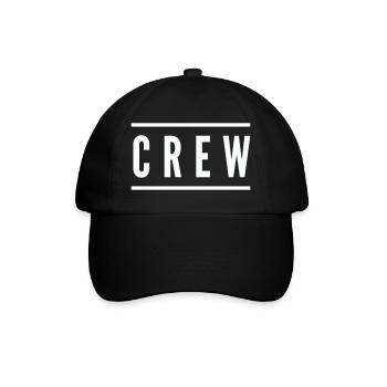 crew_linie- - Baseball Cap - black/black - Front
