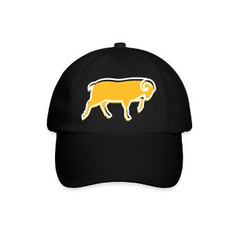 A Running Ram - Casquette classique - noir/noir - Devant