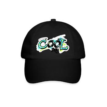 fraîche motif graffiti garçon - chemise cool pour les enfants - Casquette classique - noir/noir - Devant