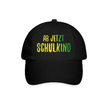 From now on school school start gift - Baseball Cap - black/black - Front