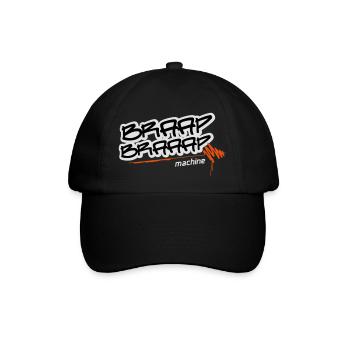 Braap braaap machine - Baseballkappe - Schwarz/Schwarz - Vorne