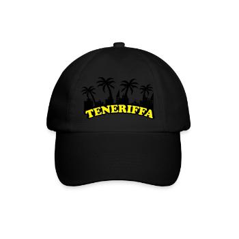 teneriffa - Baseballkappe - Schwarz/Schwarz - Vorne