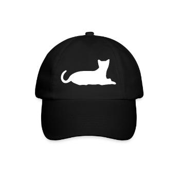 Cat Cat Cat Cat Cat - Baseball Cap - black/black - Front