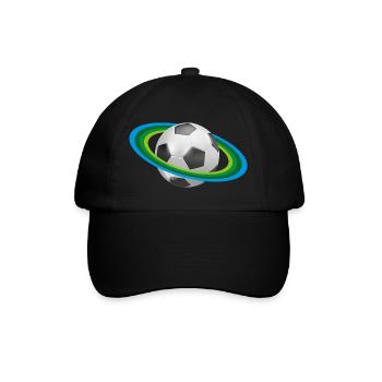 Le football, le soccer, - Casquette classique - noir/noir - Devant