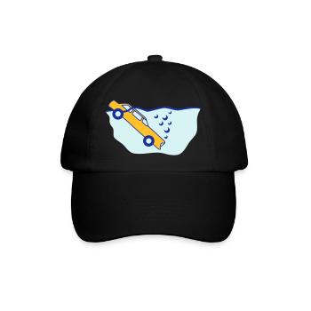 Diving Car - Baseballkappe - Schwarz/Schwarz - Vorne