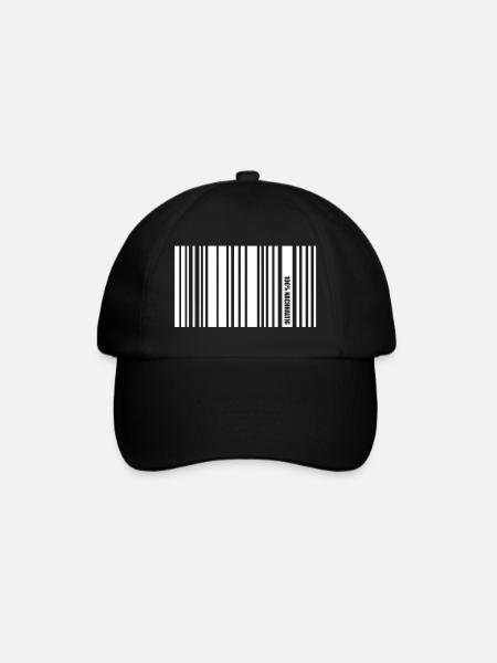 nachhaltig white - Baseballkappe - Schwarz/Schwarz