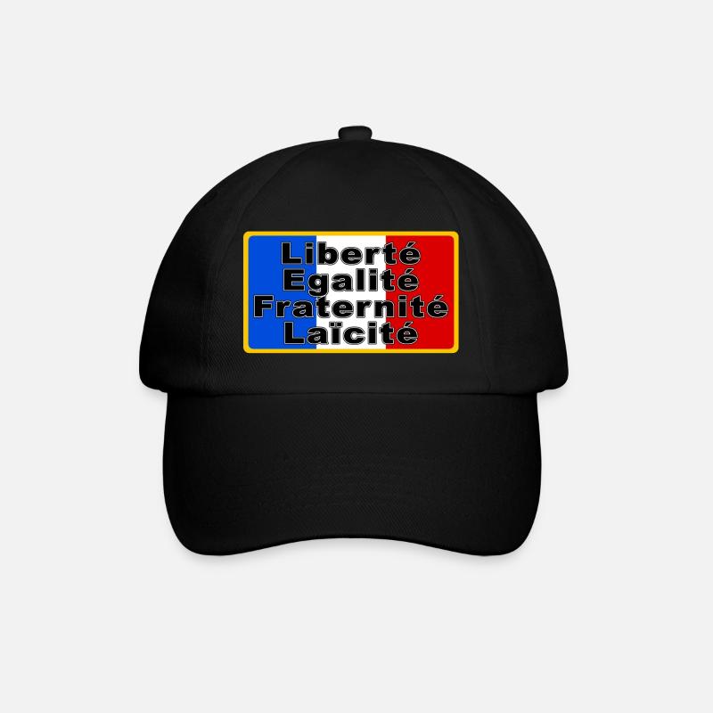 France Drapeau et devise - Casquette classique - noir/noir