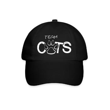 Icône de l’équipe de patte de chat illustration icône du logo - Casquette classique - noir/noir - Devant