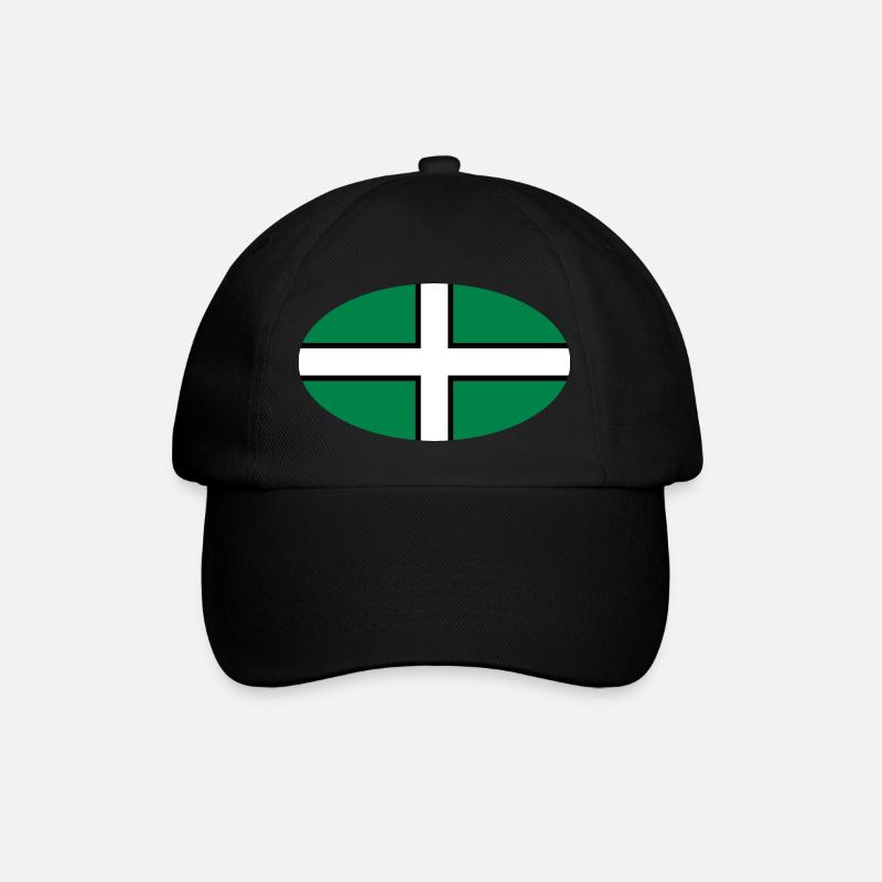 Drapeau du Devon - Casquette classique - noir/noir