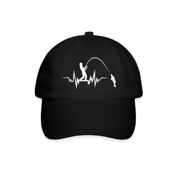 Battement de coeur de pêche - Casquette classique - noir/noir - Devant