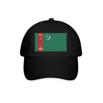 Drapeau turkmène - Casquette classique - noir/noir - Devant