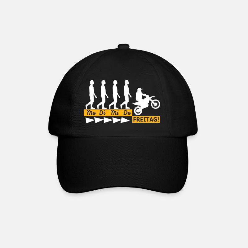 Enduro - Baseballkappe - Schwarz/Schwarz