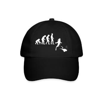 Diving Dive tauchen - Baseballkappe - Schwarz/Schwarz - Vorne