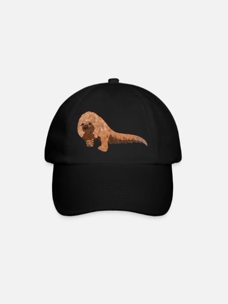 Pangolin Schuppentier bedrohte Tierart Pholidota - Baseballkappe - Schwarz/Schwarz